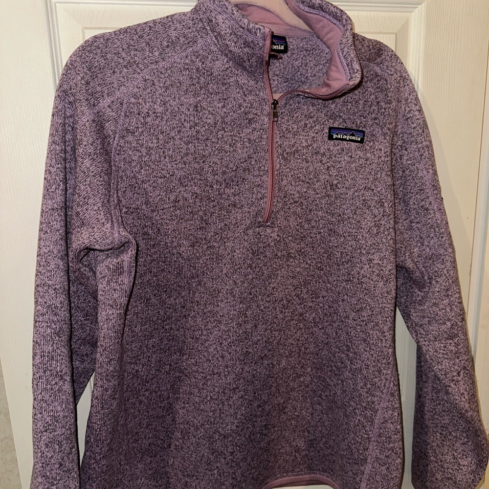 Patagonia Women's Purple Quarter-Zip Fleece